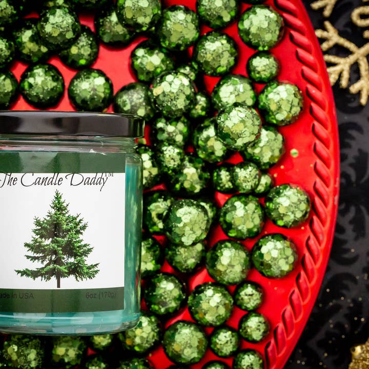 The Candle Daddy - Wholesale Jar/Filled Candle - Pine Tree Cristmas Holiday Candle - Funny Blue Spruce Pine