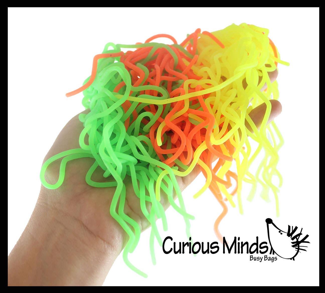 Curious Minds Toys - Wholesale Fidget Toy - Kids - 1 Pack of 3 Ramen Stretchy Noodle Strings Fidget Toy -8