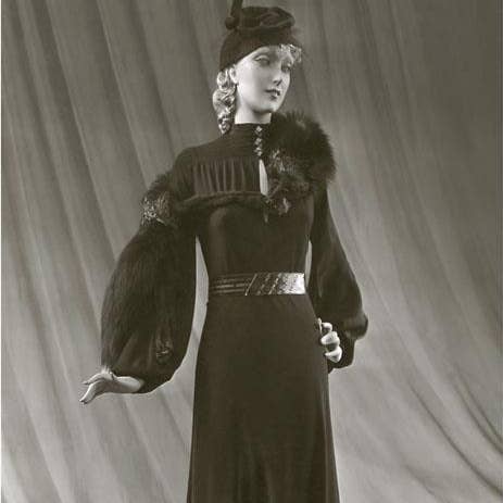 Art Print FN-115 Twenties Mannequin with Mutton Sleeves for wholesale by Found Image Press