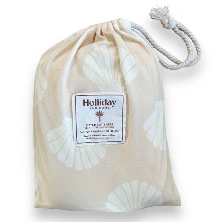 Sábana bajera ajustable para cuna Holliday and Home ~ KOKO SHELL para venta al por mayor de Holliday and Home