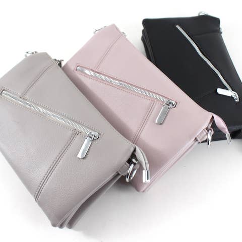 P26017 Dual-Carry Microfiber Leather Crossbody Bag for wholesale by Pretty Persuasions