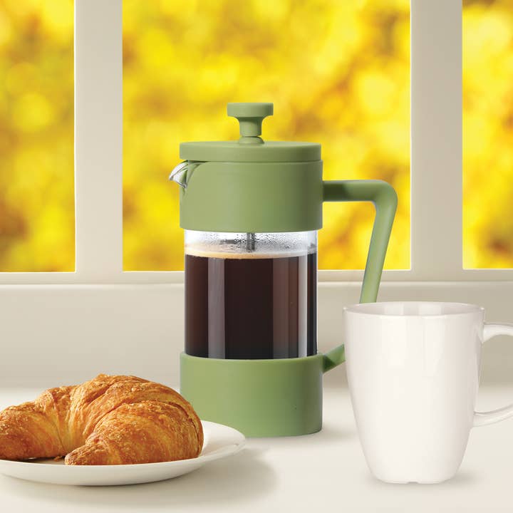 Oggi - Vente Cafetières à piston - Cafetière à piston 3 tasses (350 ml, 12 oz) verte
