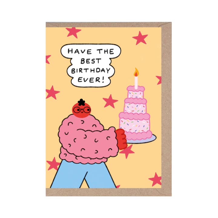 Rumble Cards - Wholesale Birthday Card - Have The Best Birthday Ever - Birthday Cake - Cute - Fun : )