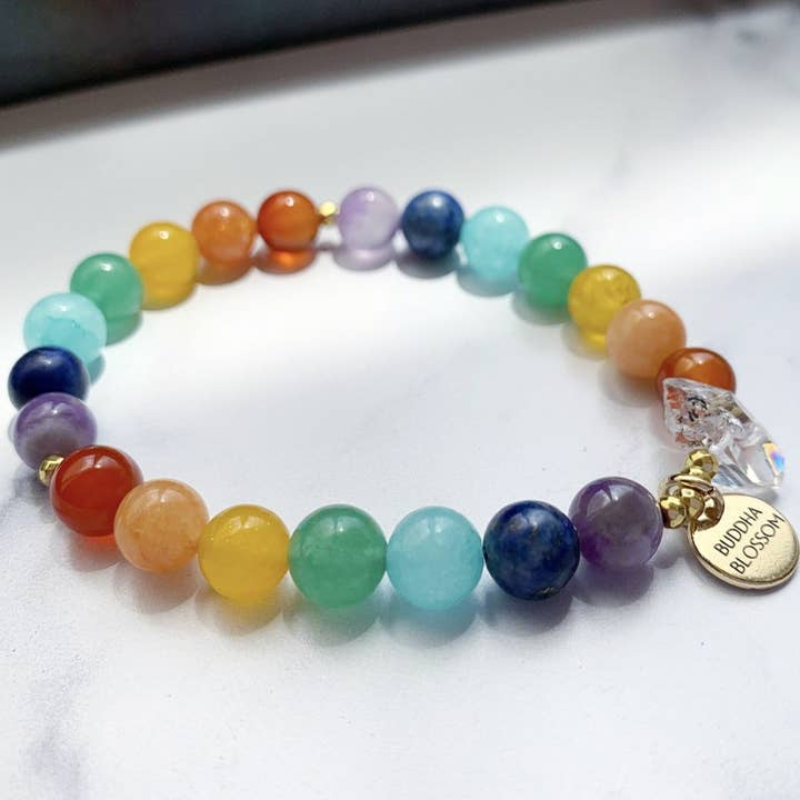 7 Chakra Mala Bracelet for wholesale by Buddha Blossom Jewels