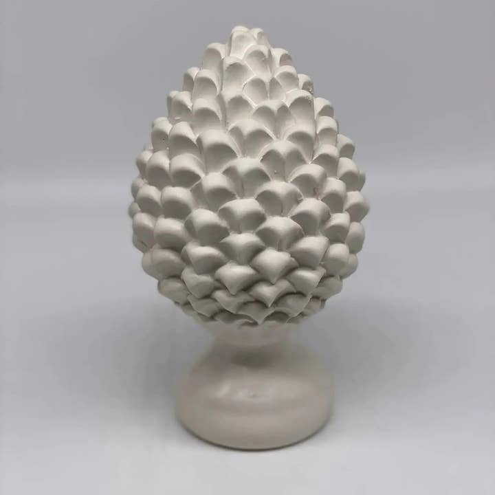 DD Ceramiche Siciliane - Wholesale Decorative Tabletop Object - Caltagirone Ceramic Pinecone cm H.20 Artisan Luis Line2