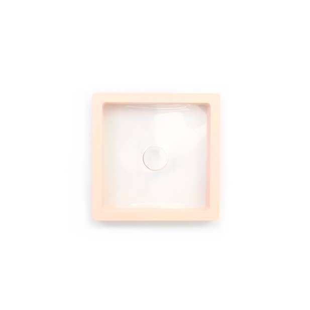 Inca UK – wholesale Gift box – Pale Pink plastic PE film box with card sleeve. 9x9x2.1cm1