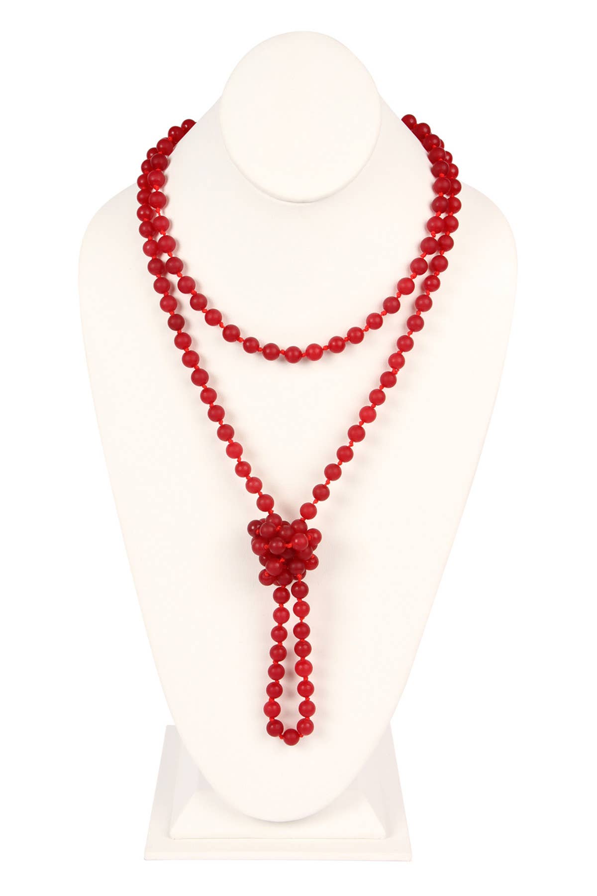 MYS Wholesale Inc - Wholesale Beaded/Pearl Necklace - Natural Stone Hand Knotted Long Necklace1