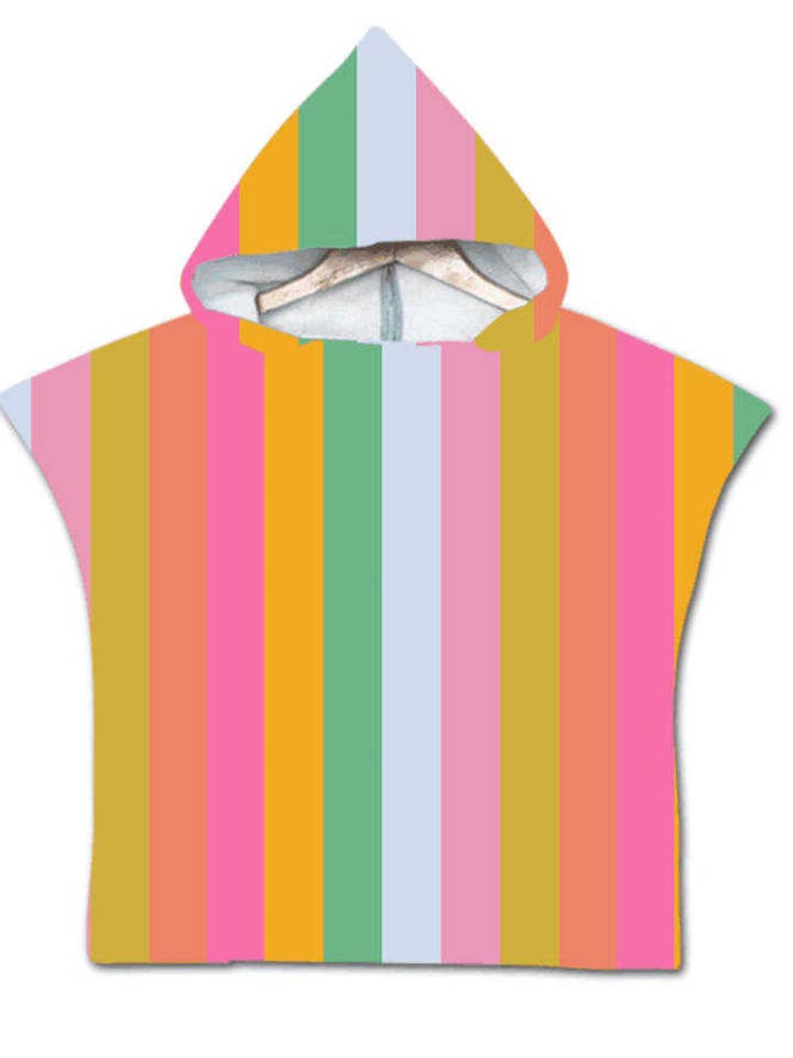 Santa Rosa Stripes Magic Hooded Towels for wholesale by Main Street Smocking Company