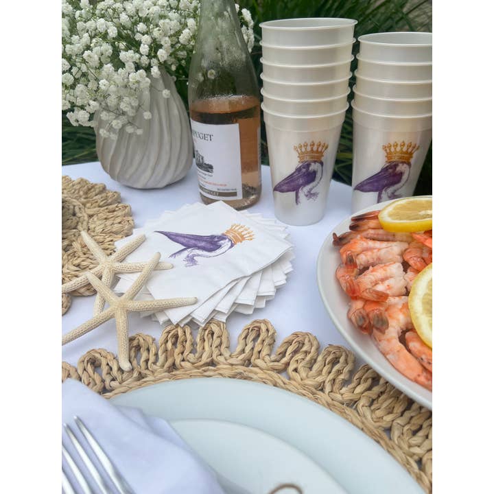 Alexa Pulitzer – Guardanapo descartável por atacado – Guardanapos de Cocktail Royal Pelican1