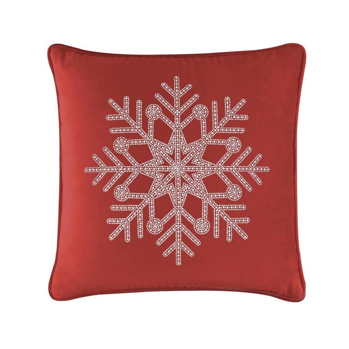 Sparkles Home - Wholesale Throw/Decorative Pillow - Rhinestone Snowflake Pillow37