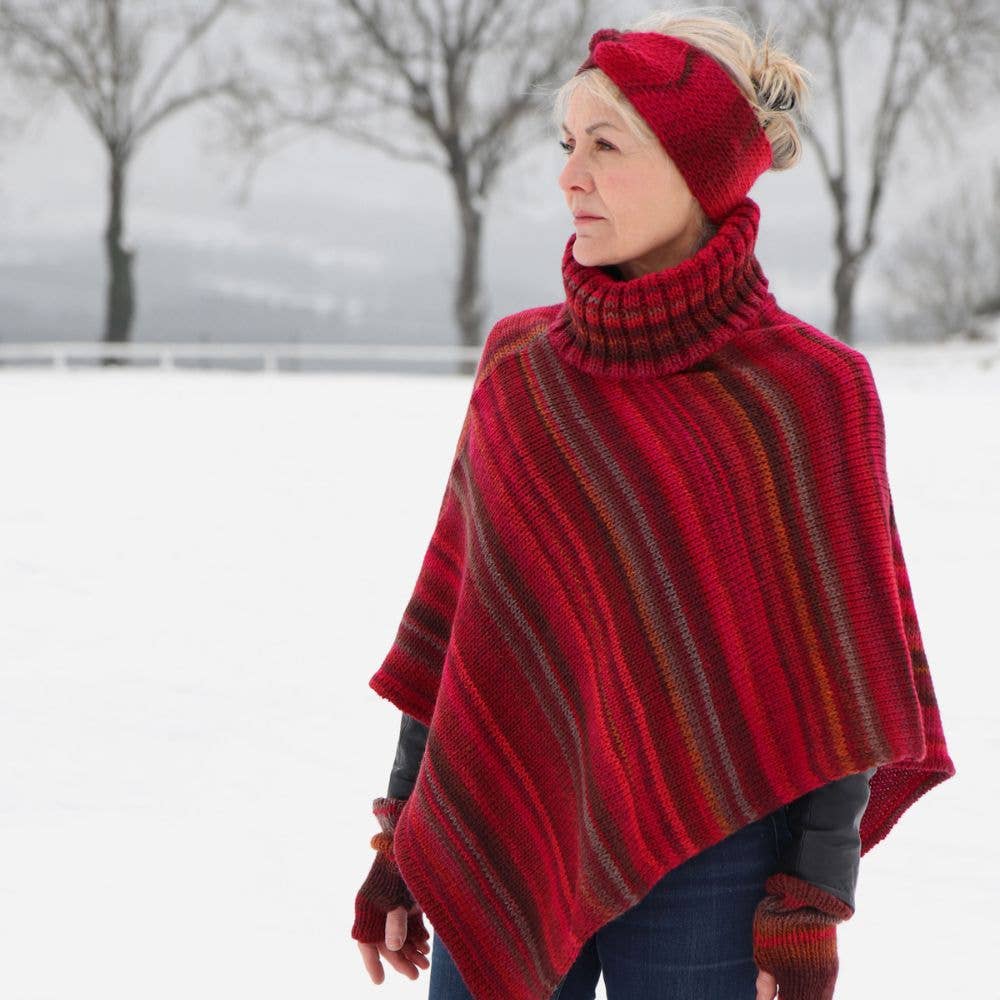 MAISON BONNEFOY - Wholesale Poncho - Women's - RAFAEL - Multicolor poncho with large mesh9