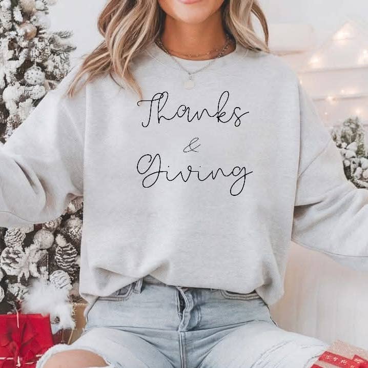Dank & Geben Sweatshirt für den Großhandel von The Jasper Boutique