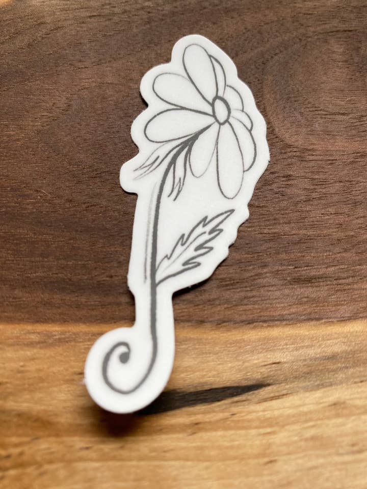 Daisy Stickers Water Bottle, Daisy Stickers for wholesale by Beth Ann Erickson Designs