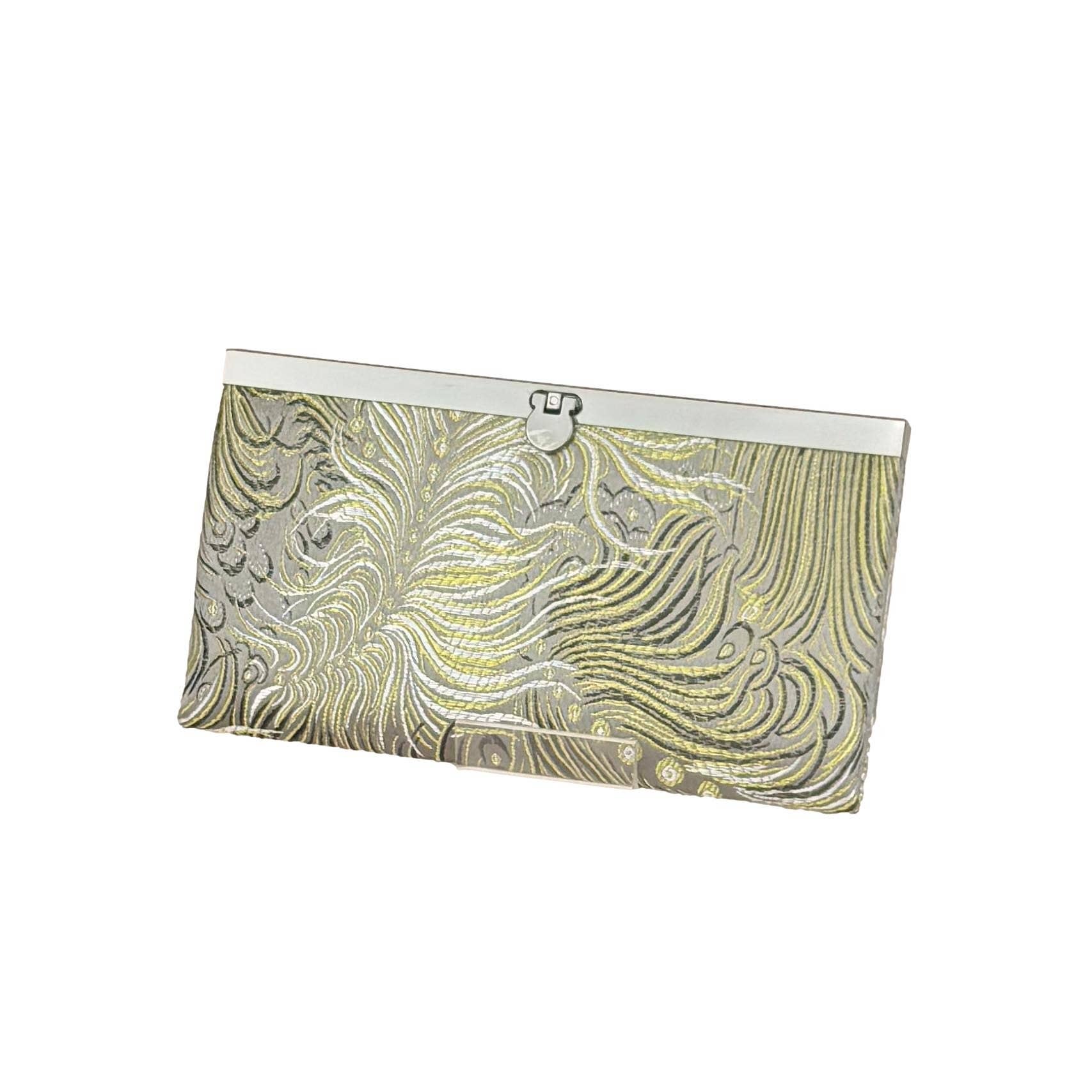 Cathayana - Wholesale Wallet - Women's - Peacock Brocade Wallet – Bi-Fold Clutch with Clasp3