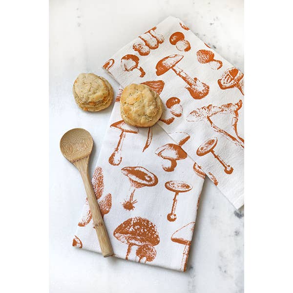 Highland Ridge | Handmade Home Decor - Wholesale Tea Towel - Mushroom Tea Towel