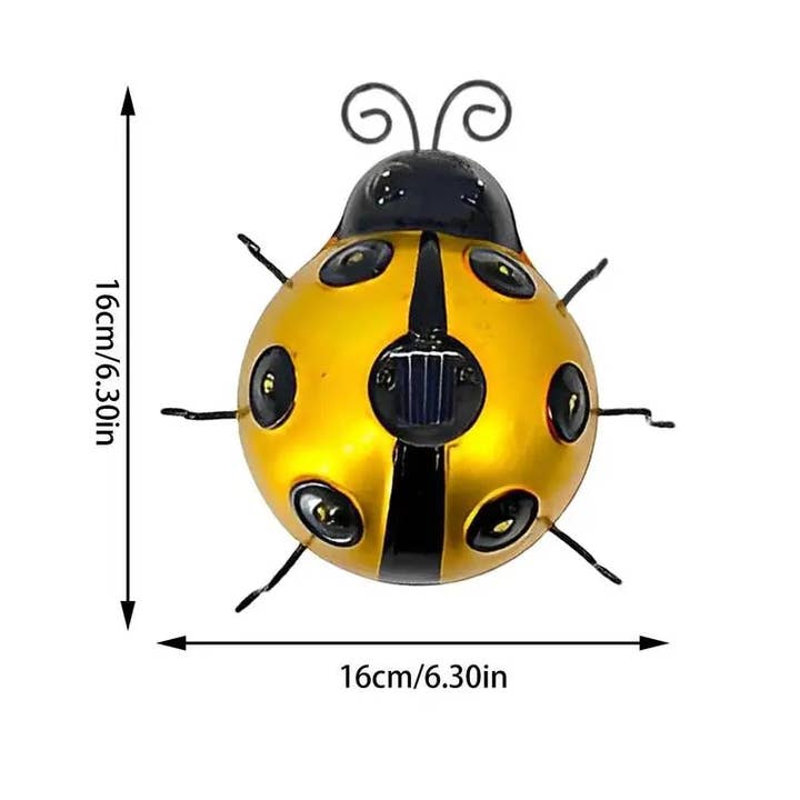 Kiyo Home - Wholesale Outdoor Ornament/Decor - Solar Ladybug3