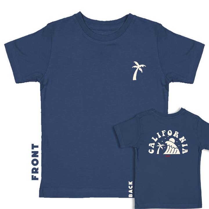 Bubu - Wholesale Screen Printed T-Shirt - Kids - California Surf T-shirt