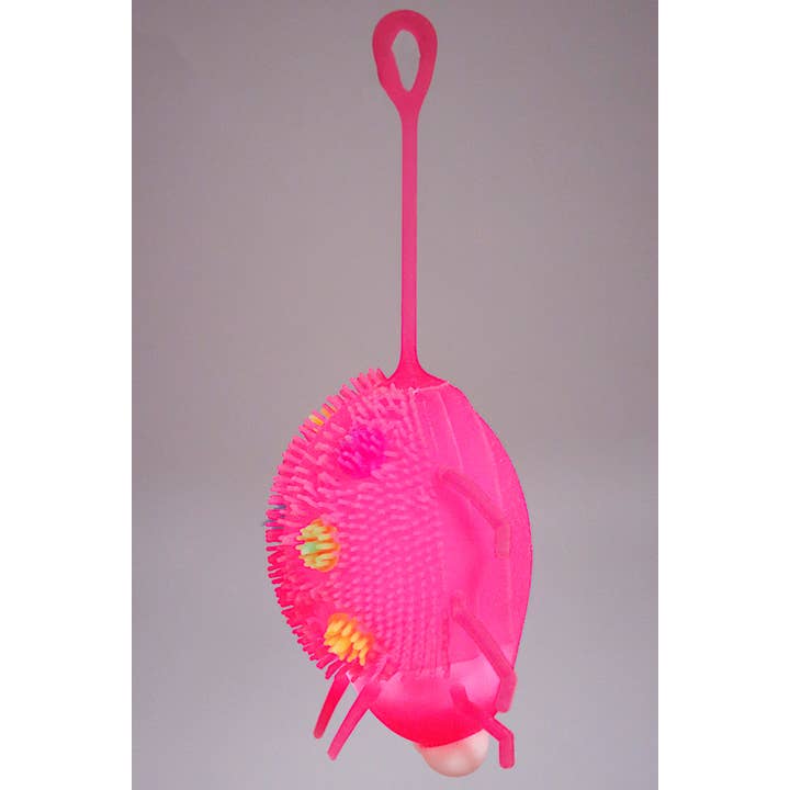 Cap Zone - Wholesale Knijpbal - Kinderen en baby - Goofy Ladybug Spiky Puffer LED Light-Up Squishy3