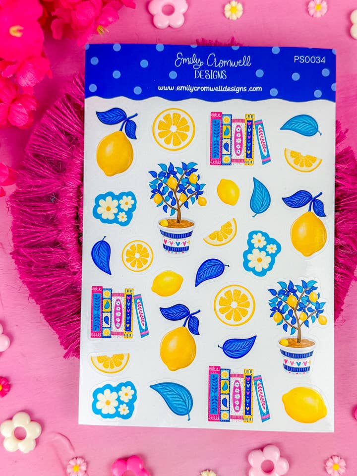 Summer in Greece Planner Stickers PS0034 for wholesale by Emily Cromwell Designs