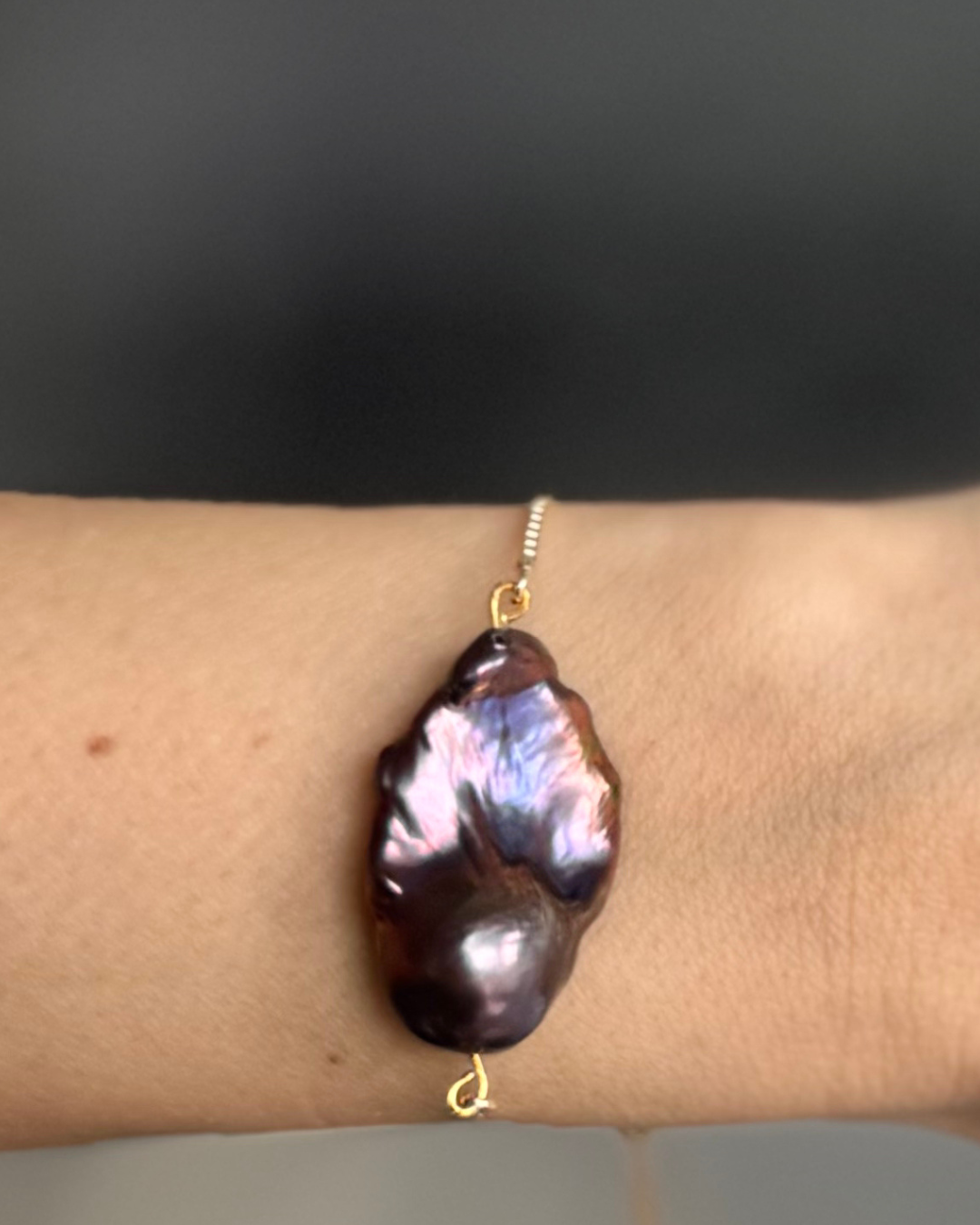 WILYMI Jewelry Co - Wholesale Charm/Dangle Bracelet - Tahitian Pearl Slider Bracelet GF | Adjustable1