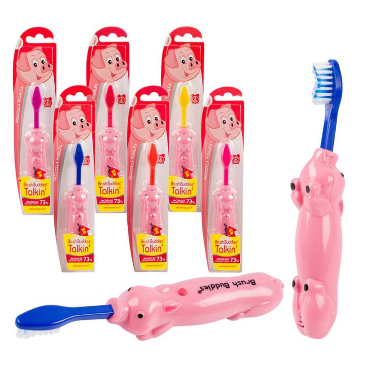 Deluxe Import Trading - Wholesale Toothbrush - Kids & Baby - Talkin' Soft Kids Toothbrush - Priscilla Piggles - Assorted