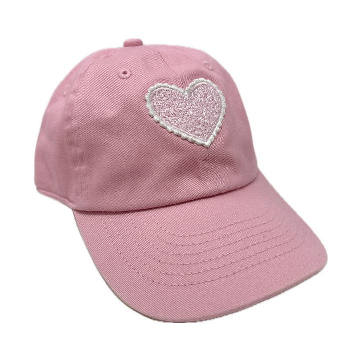 Personalized Heart Hat, Pink for wholesale by Stitch Monograms