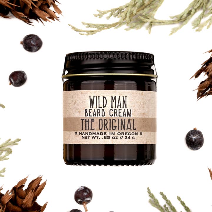 La Crème à Barbe Original Wild Man - 1oz pour la vente par Wild Rose Herbs