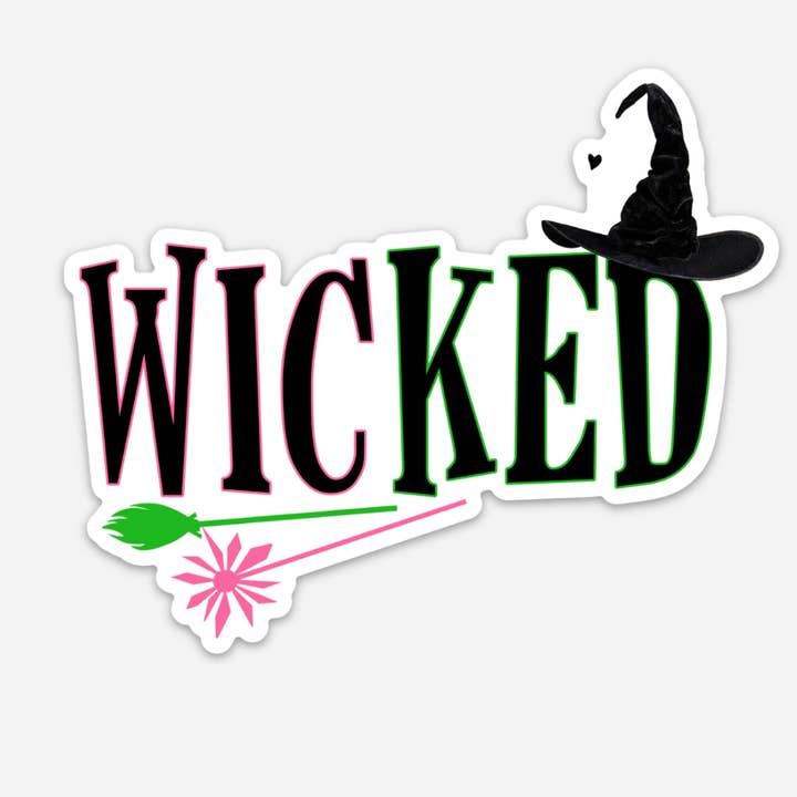 NatterDoodle - Wholesale Sticker - Wicked Movie Musical Elphaba Galinda Witch Crown Sticker
