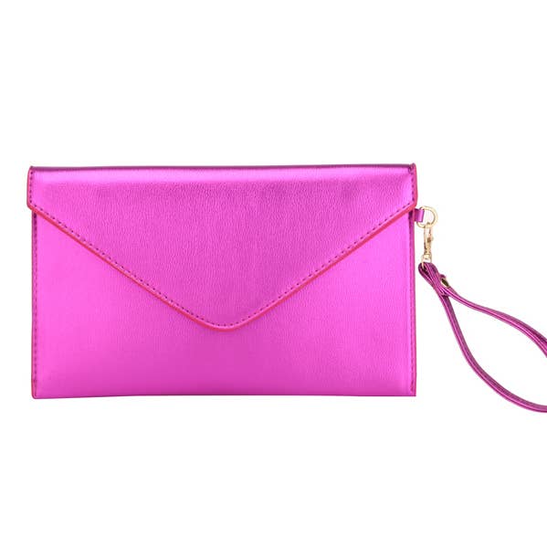 Gladde avondhandtas met platte envelop voor dames voor wholesale door Nima Accessories Inc