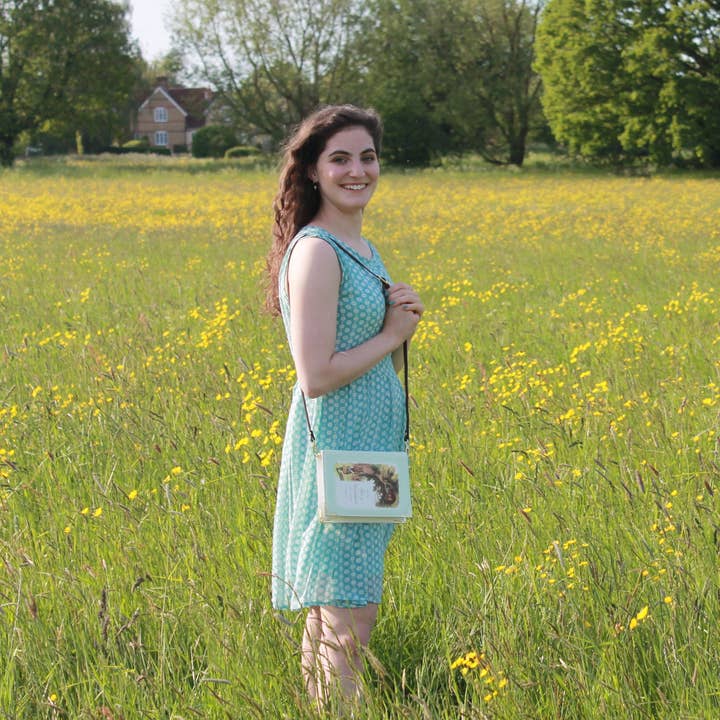 Well Read Company - Wholesale Crossbody Bag - Women's - Alice in Wonderland Original Turquoise Book Handbag Crossbody Purse5