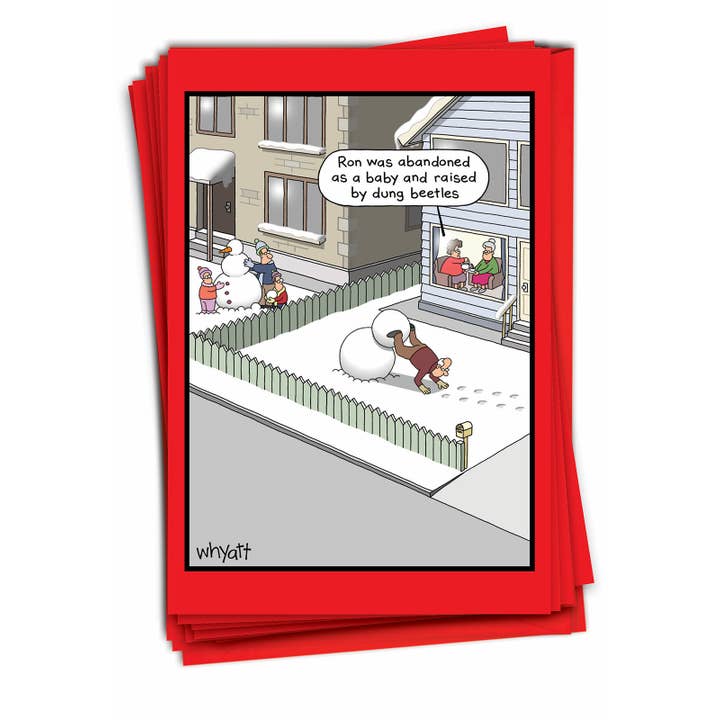 NobleWorks – postal de Natal por atacado – Caixa com 12 Cartões de Natal - Escaravelhos1