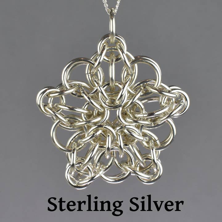 Dave Cain Fine Jewelry - Wholesale Pendant/Charm Necklace - Celtic Star Chainmail Pendant - Small