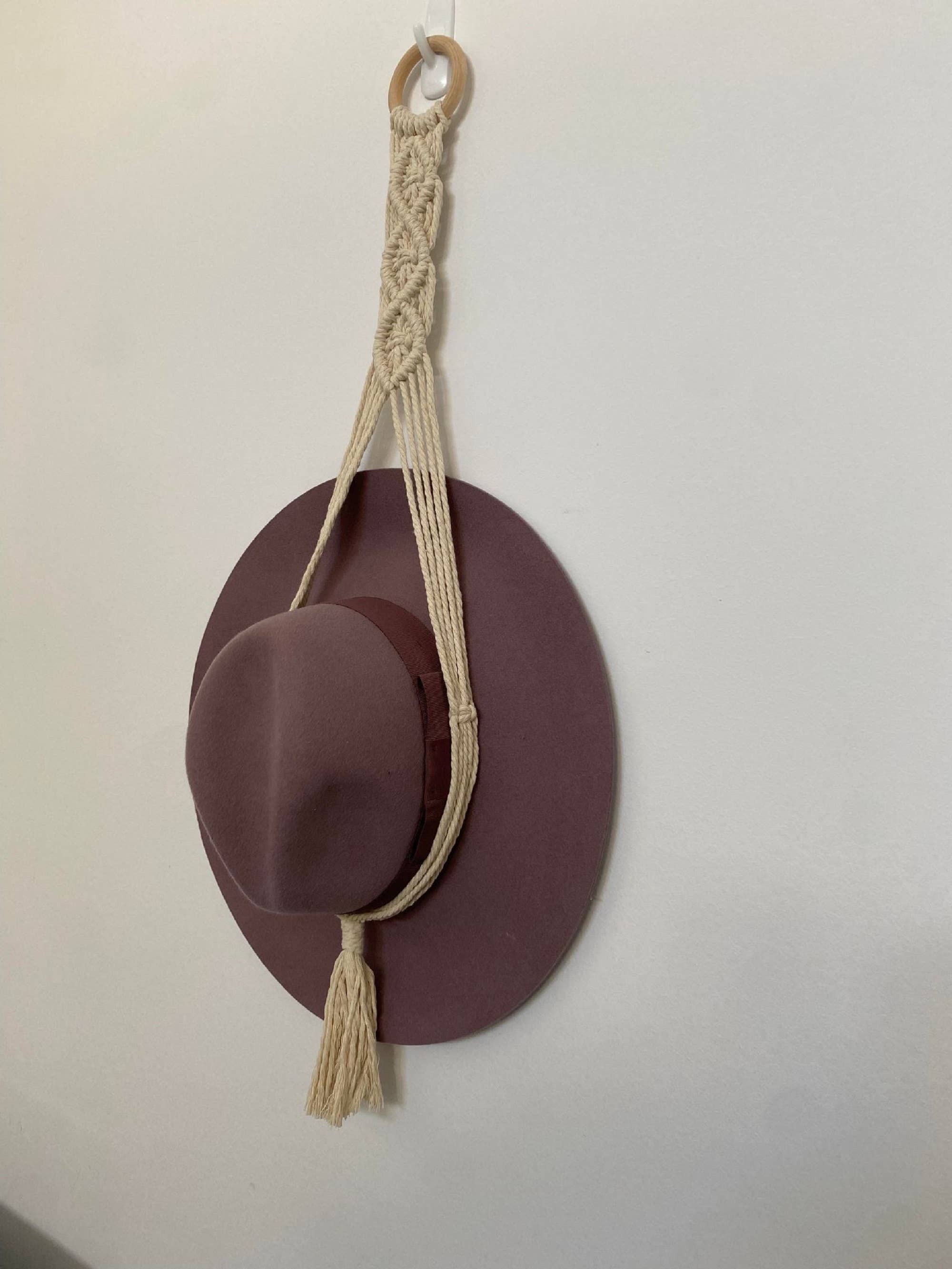 Charlie & Twine - Wholesale Hat rack - Macrame Hat Hanger, Boho Hat Hanger0
