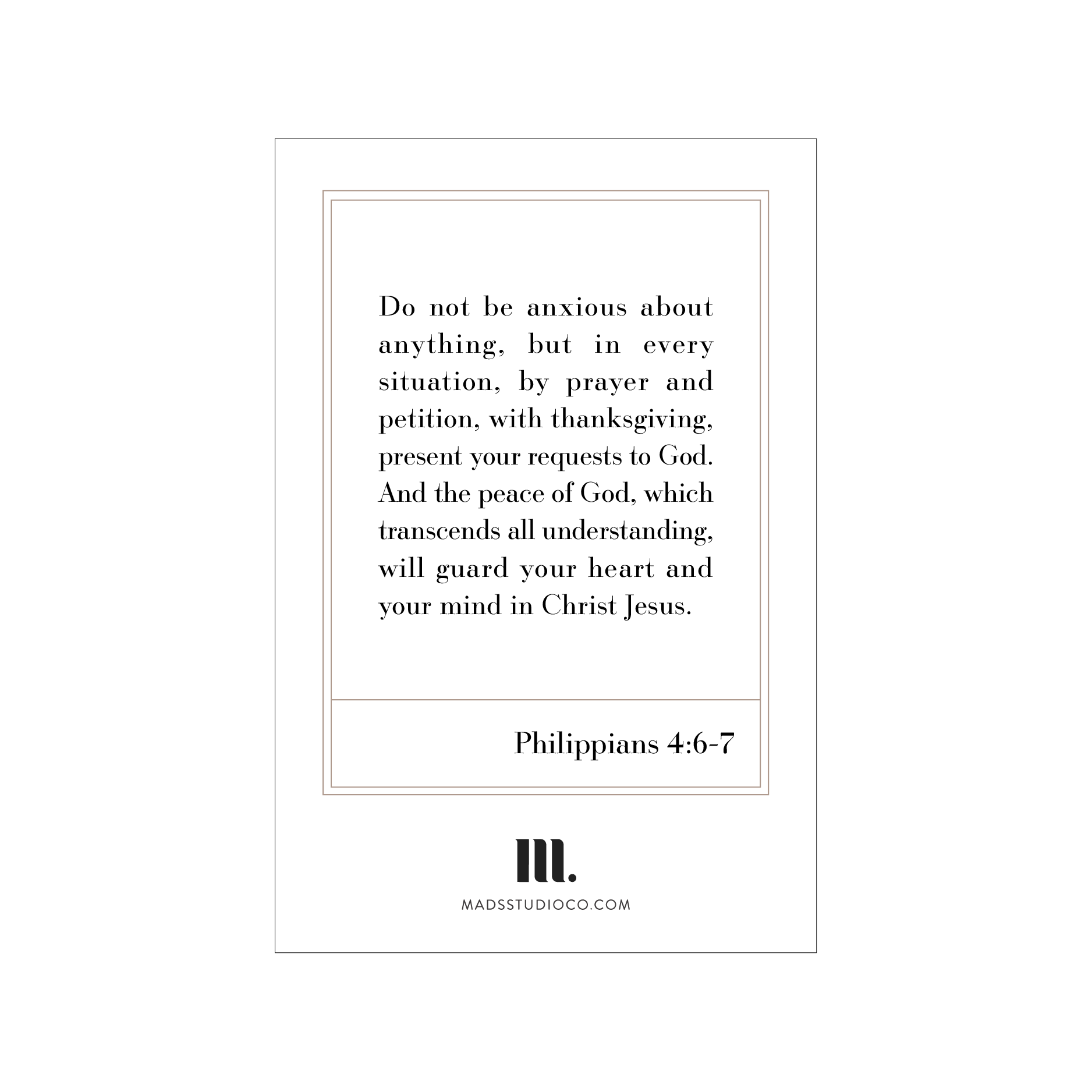 Mads Studio & Co. - Wholesale Art Print - Acrylic Cross Art with Gold Foil - Tan4