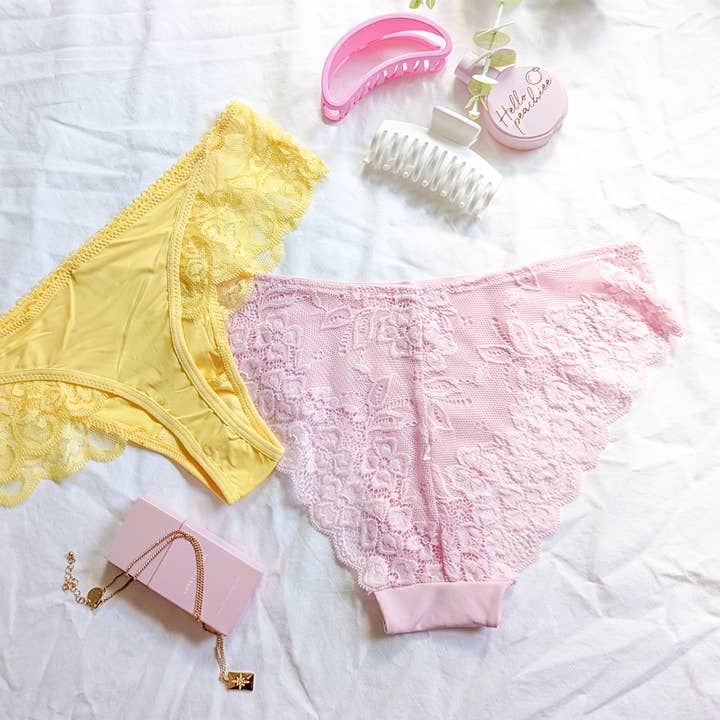 The Xanthe - Rosa spetsbyxa för wholesale av Hello Peachiee