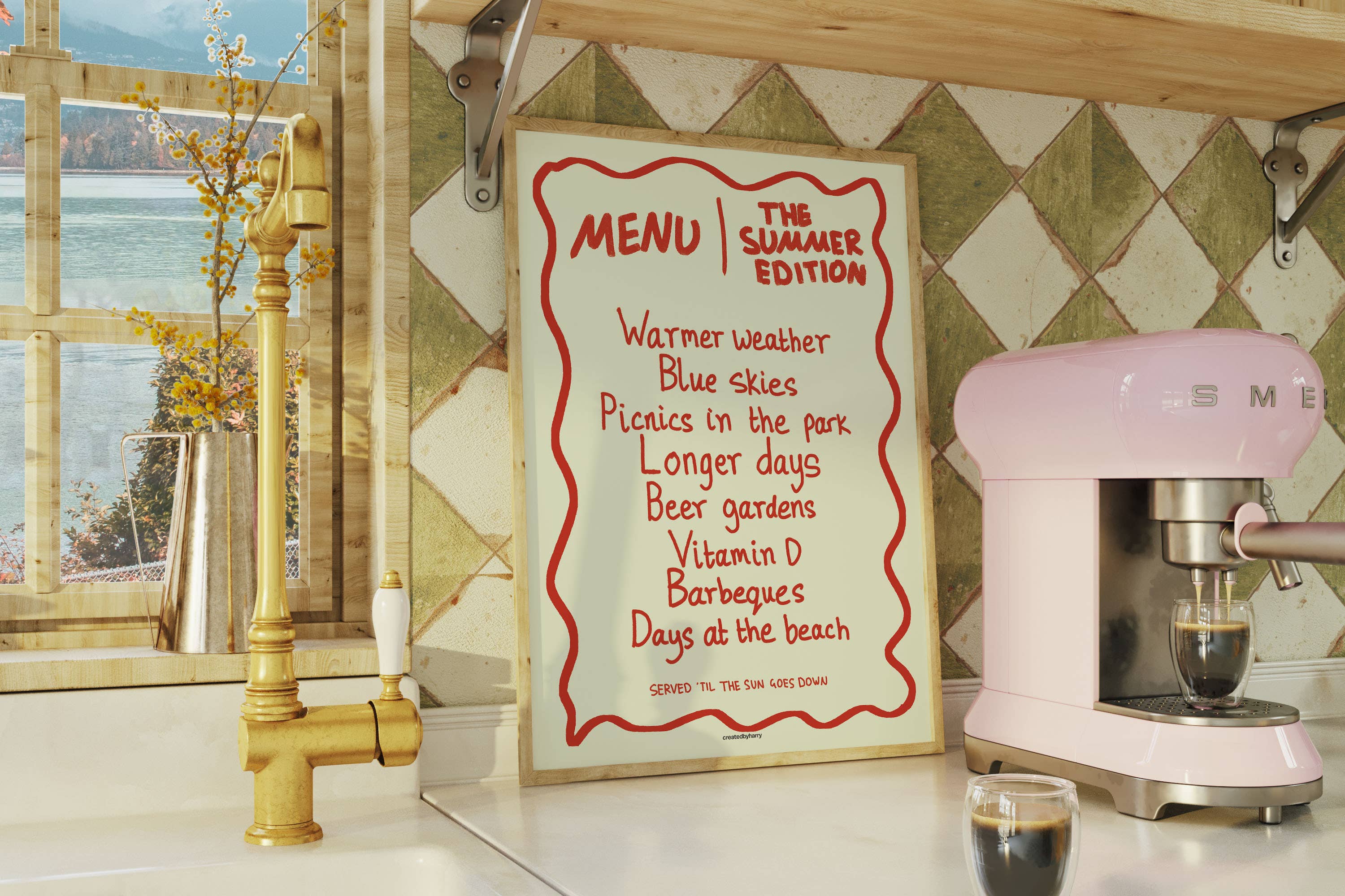 Createdbyharry - Wholesale Art Print - The Summer Menu Print9