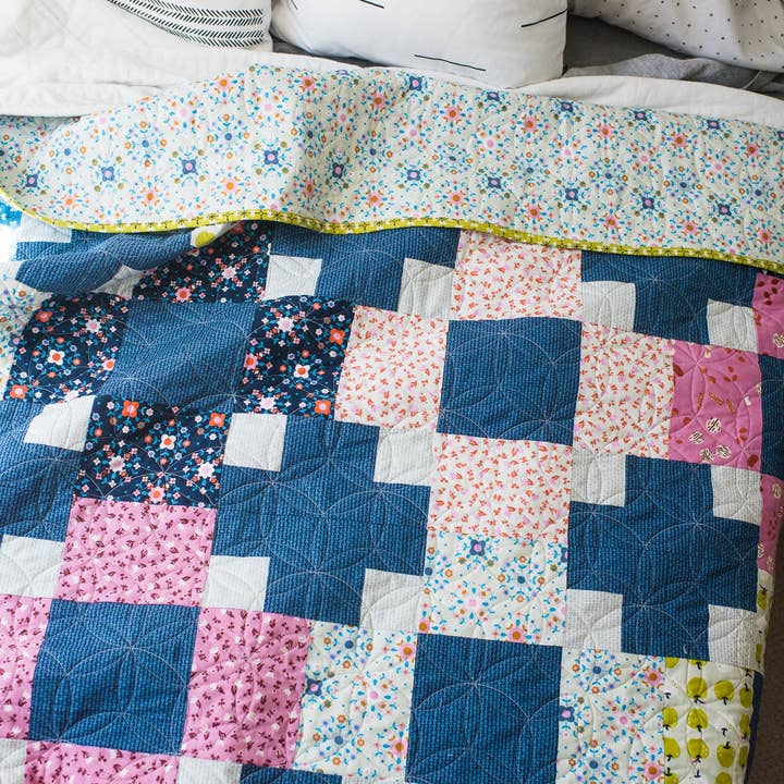 Quilty Love – wholesale Surface pattern design – Hopscotch II PAPER Quilt Pattern