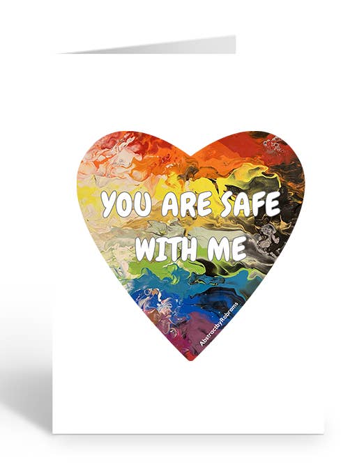 VOUS ÊTES EN SÉCURITÉ AVEC MOI Carte de Vœux pour la vente par Two Brides Presents