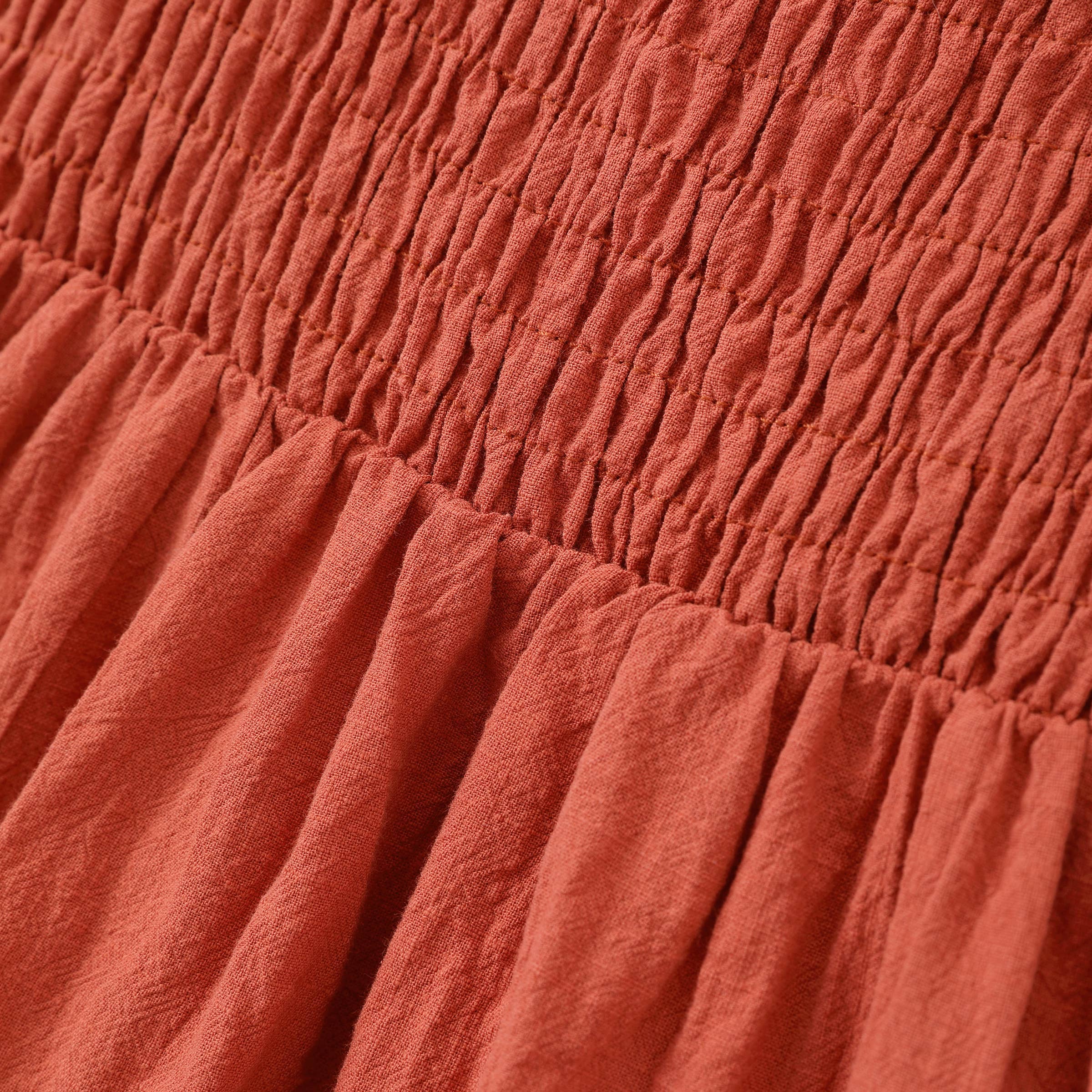 Orange Family Matching Plaid Shirt or Shirred Bodice Tiered Dress for wholesale on Faire21