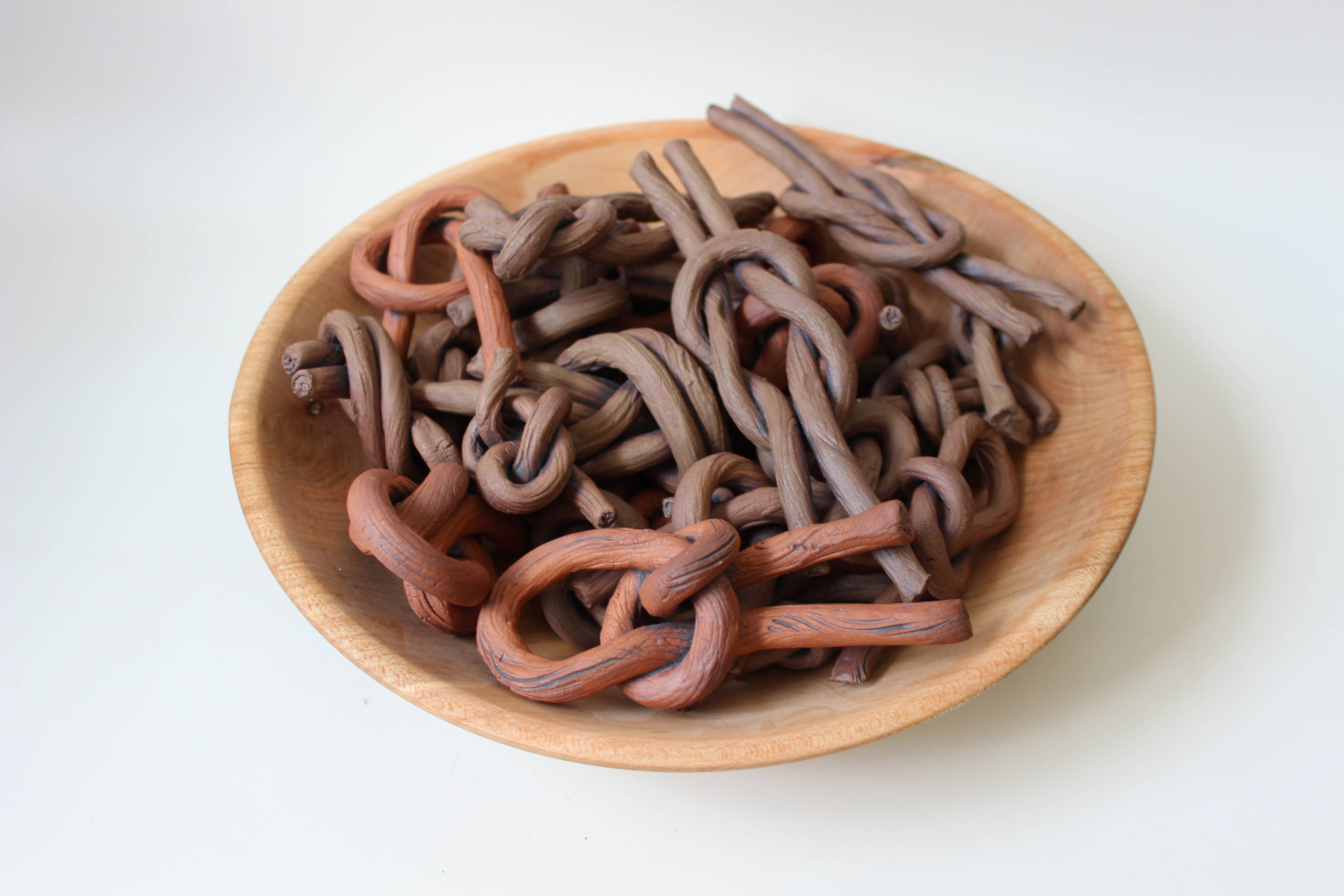 Cold Mountain Ceramics - Wholesale Decorative Tabletop Object - Ceramic Wood Knots1