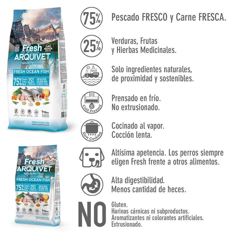 ARQUIVET, S.L.U. – wholesale Husdjursfoder – Hund – Arquivet Fresh Ocean Fish färsk hundmat 2,5 kg1
