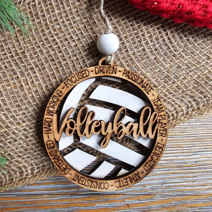 Volleyball Ornament for wholesale by LB Personalized Design
