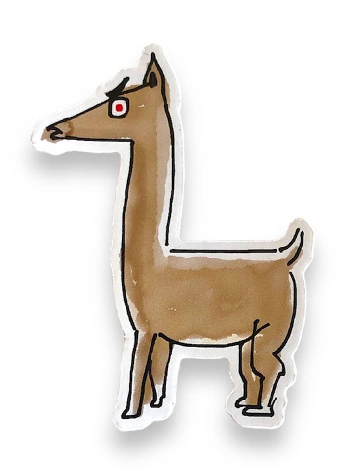 ond lama klistermærke | vinyl klistermærke | vandtæt for engroshandel hos Evil Llama and Friends
