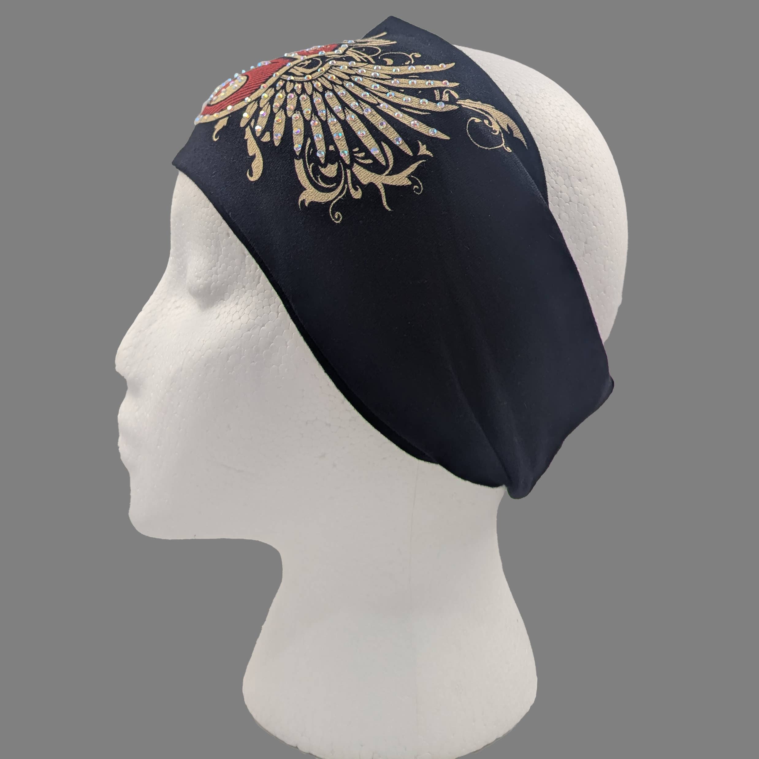 Gem City Attire - Wholesale Fashion Headband - Women's - HW146R - Route 66 Wings Head Wrap1