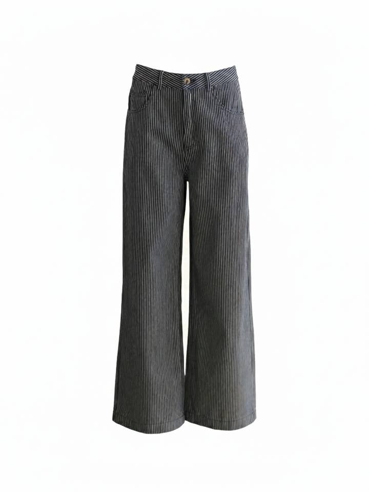 High-waisted striped pants - COLE for wholesale by Garance Paris