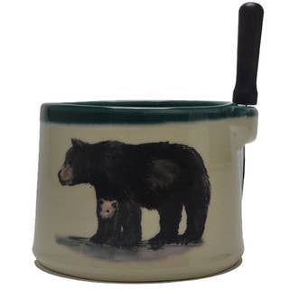 Great Bay Pottery - Wholesale Condiment/Dip Bowl - Dip Bowl W/ Spreader Knife - Handmade Pottery1