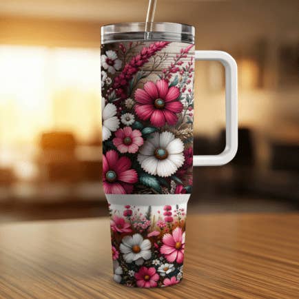 Floral western 40oz for wholesale by Ccrafts Crafty Creations