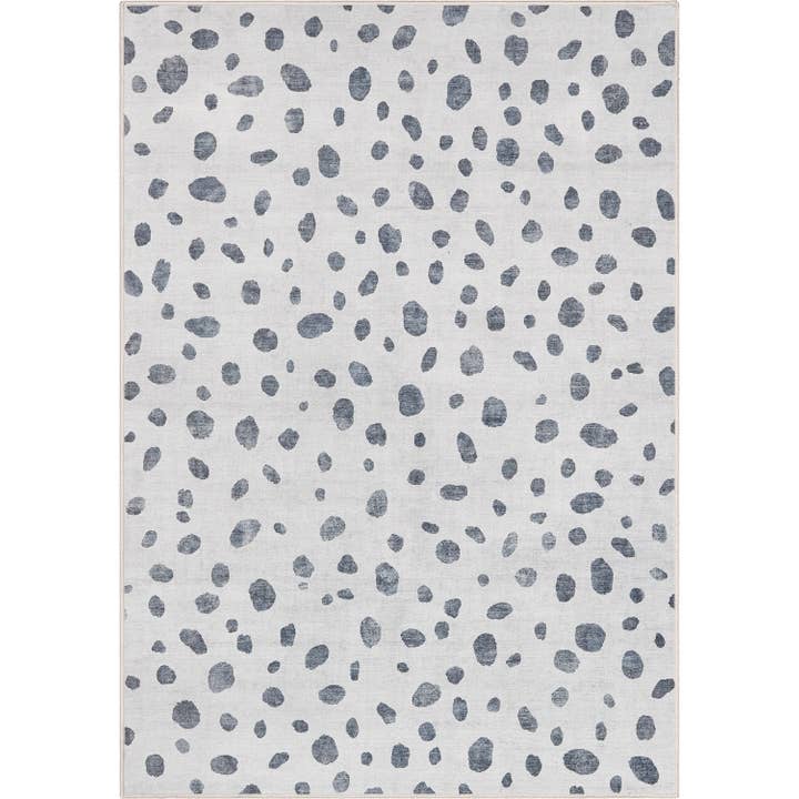 Well Woven - Wholesale Area Rug - Animal Dots Modern Ivory Black Area Flat-Weave Rug1
