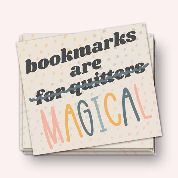 Bookmarks are MAGICAL Vinyl Sticker for wholesale by Lucky Dog Design Co.