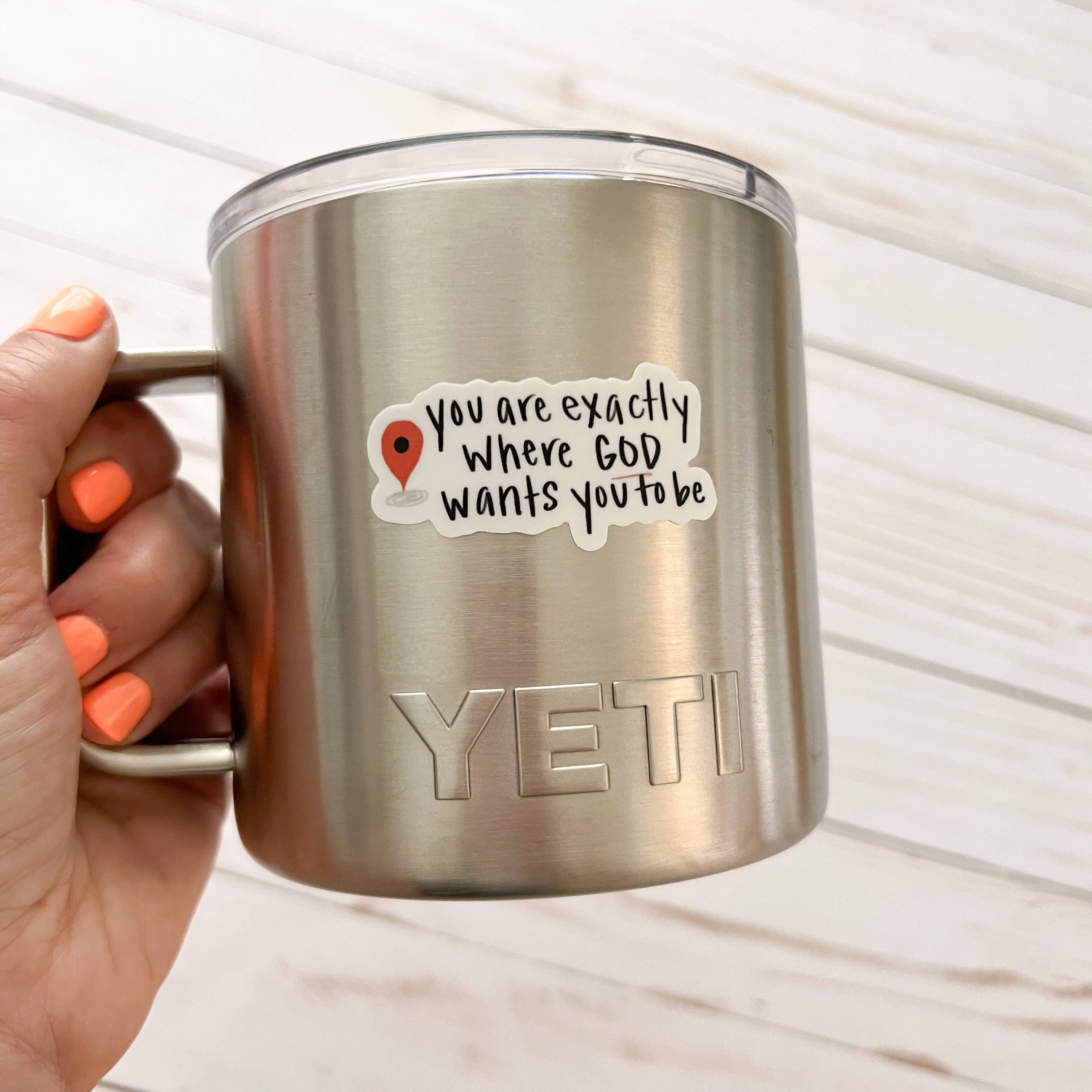 swaygirls – Adesivo por atacado – Adesivo Onde Deus quer que você esteja | Adesivo do mapa da fé3